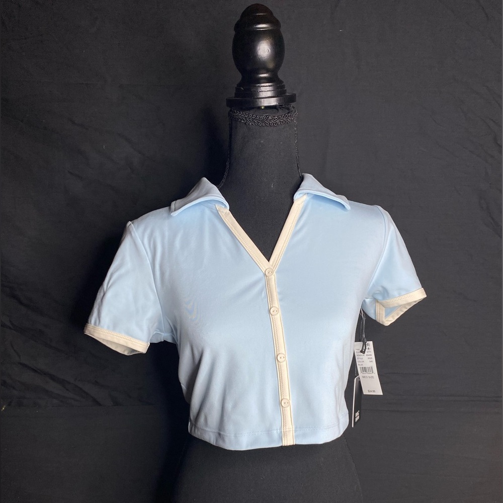 PACSUN Blue crop top